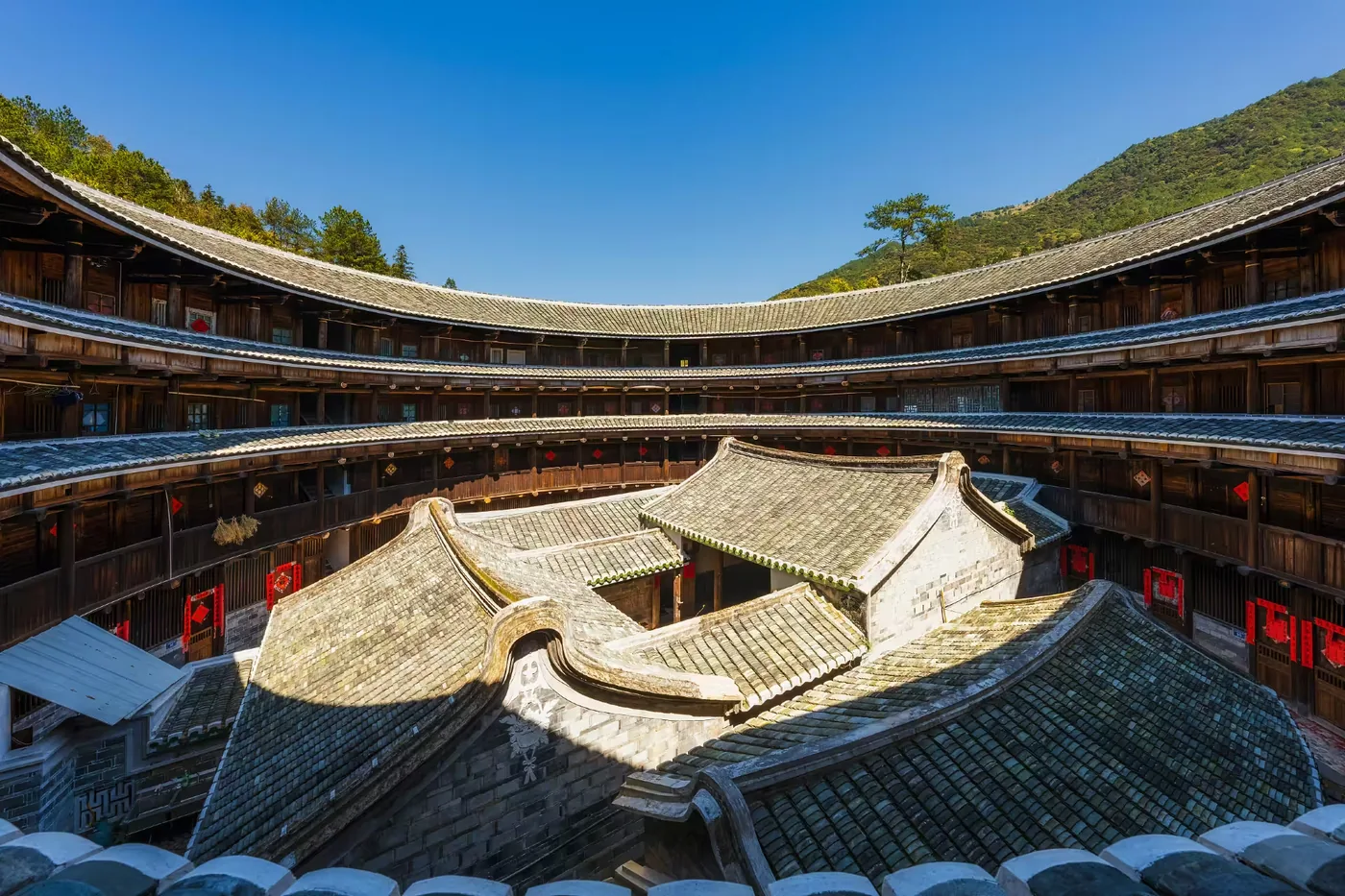 南溪土楼群实景图片