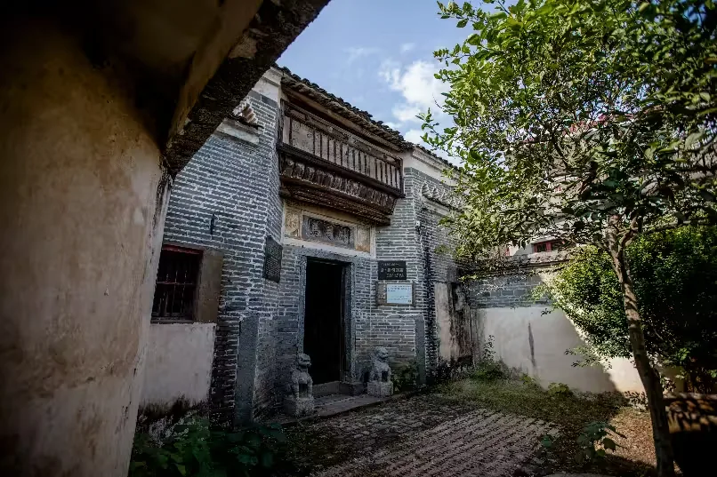 燕坊古村实景图片