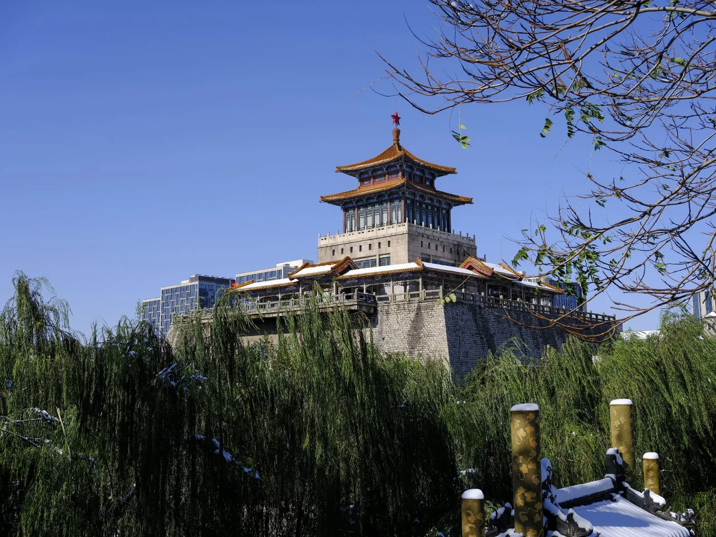 解放阁风景图片