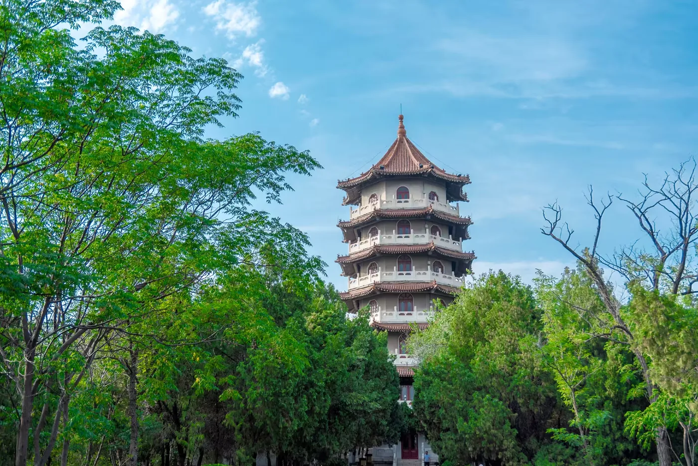 春秋古镇风景图片