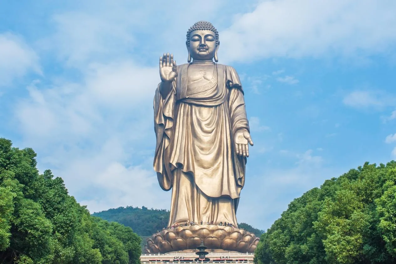 灵山大佛风景图片