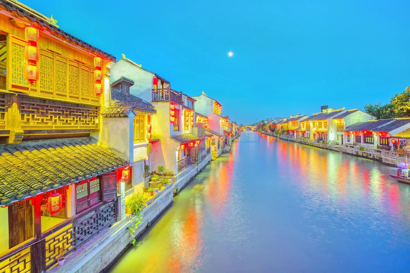 清名桥古运河景区实景图片