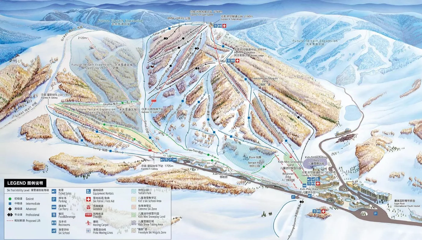 太舞滑雪小镇风景图片
