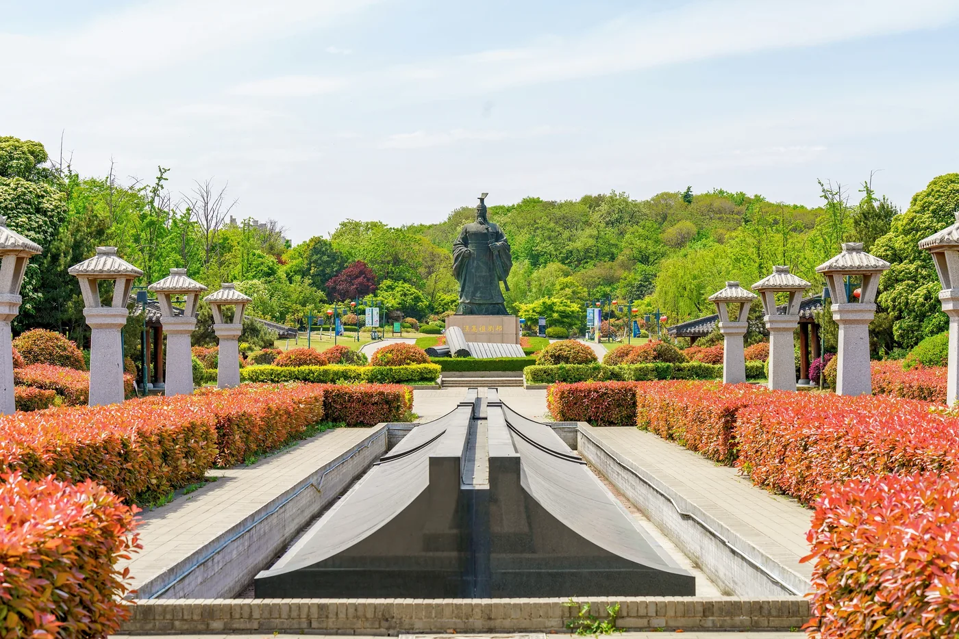 狮子山楚王陵实景图片