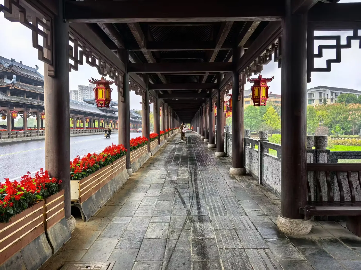 穿紫河风光带