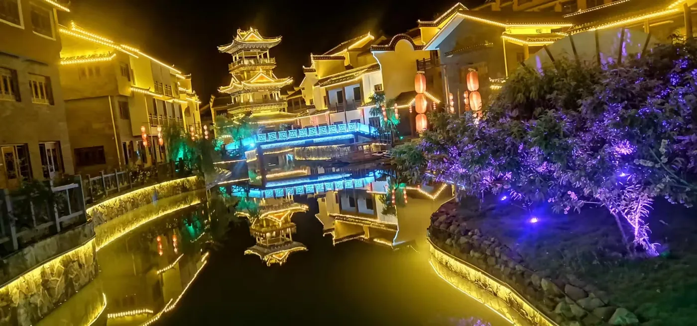 涔天河水库风景图片