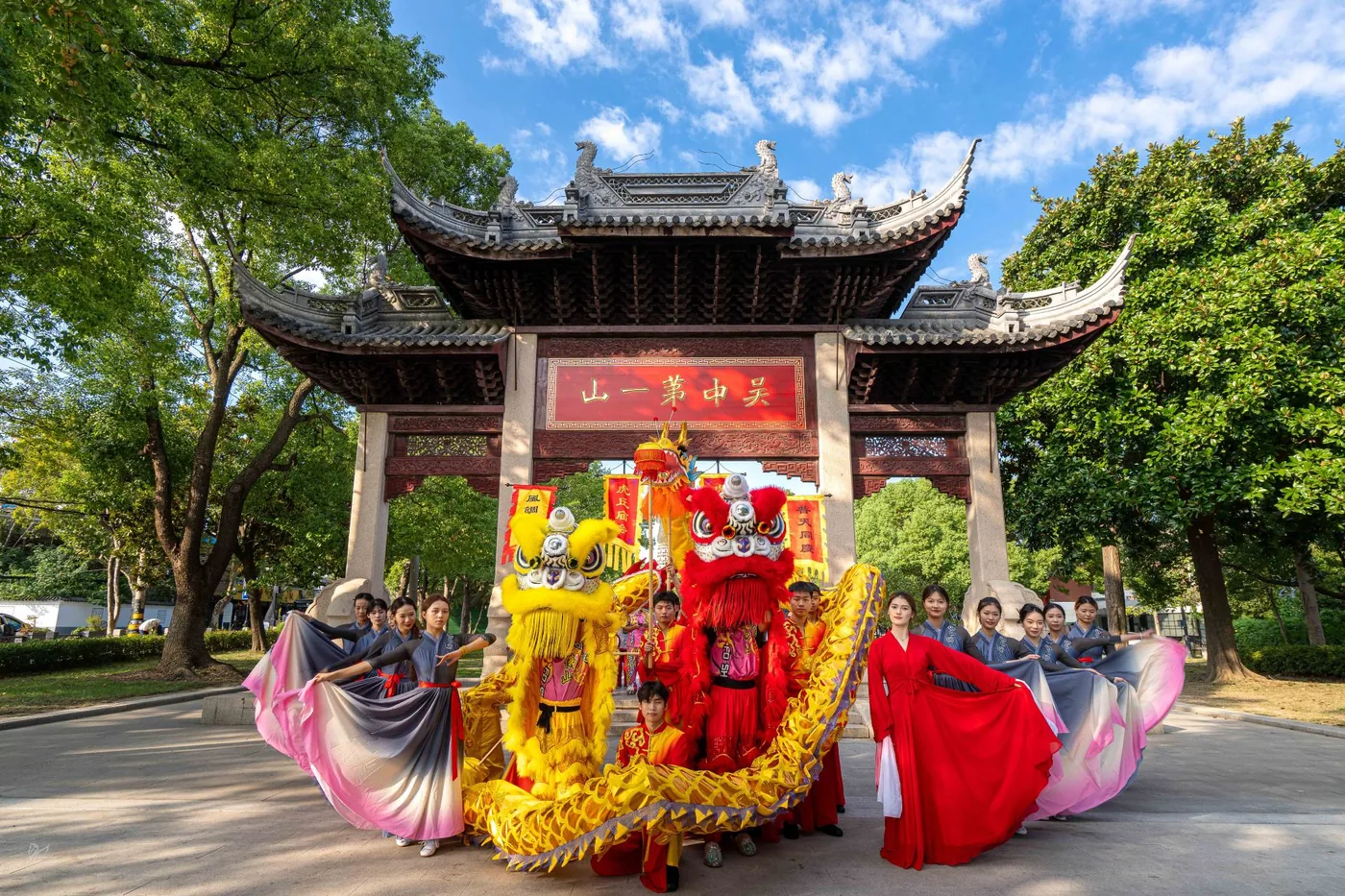 虎丘实景图片