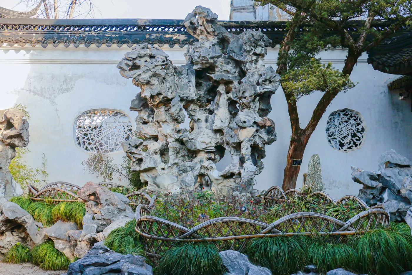 狮子林实景图片