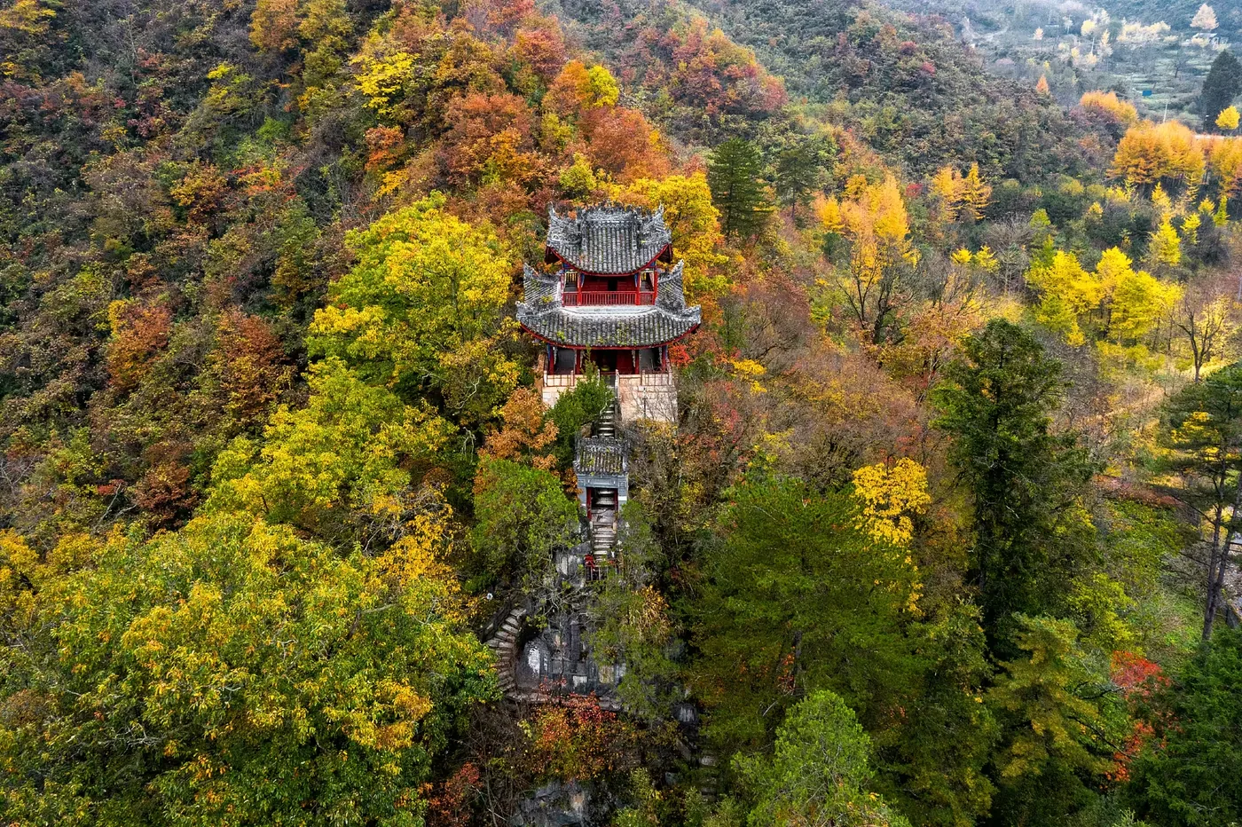 张良庙风景图片