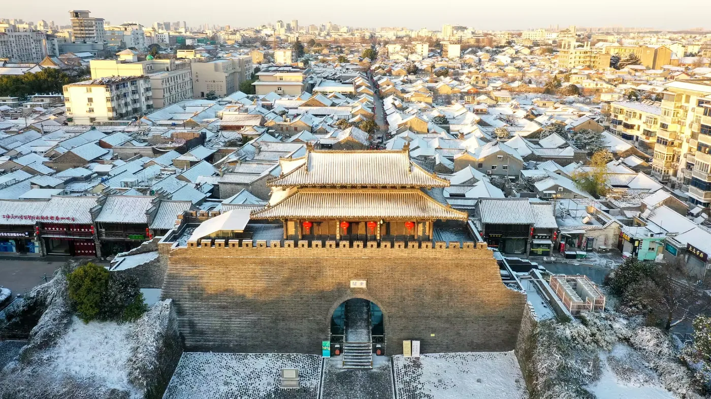 高家堡古城实景图片