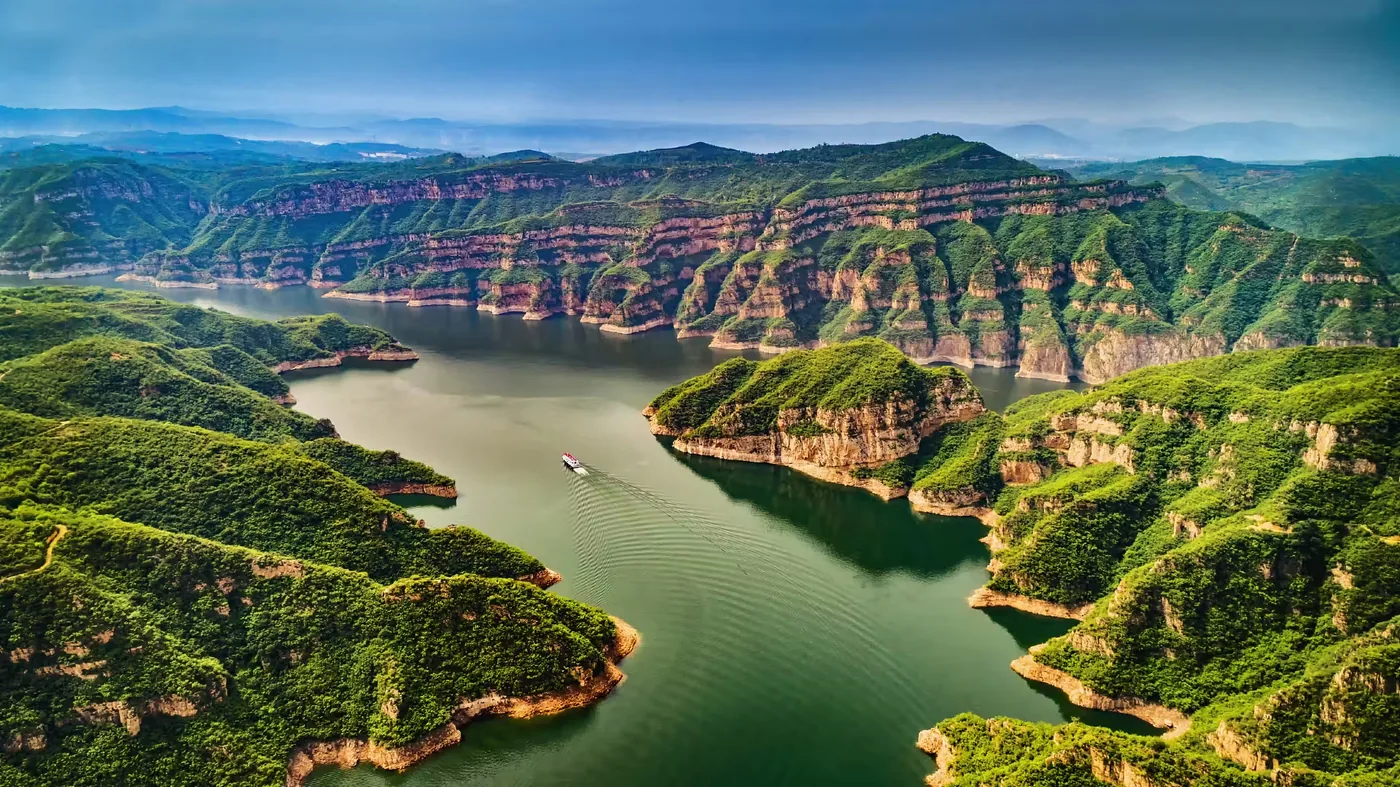 黄河三峡风景图片