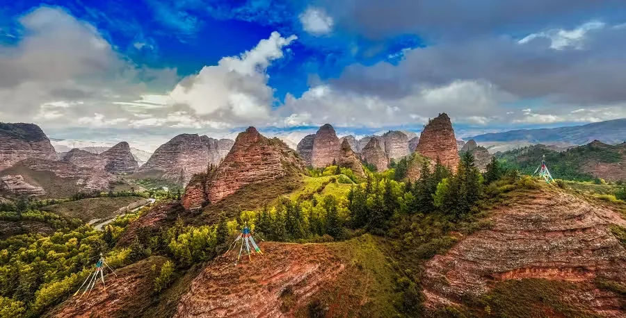 隆务河风景图片