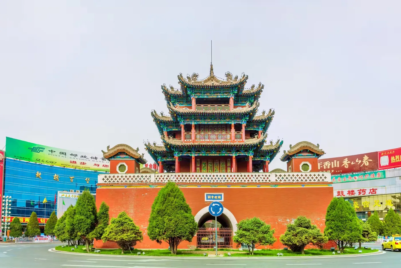 中卫鼓楼风景图片
