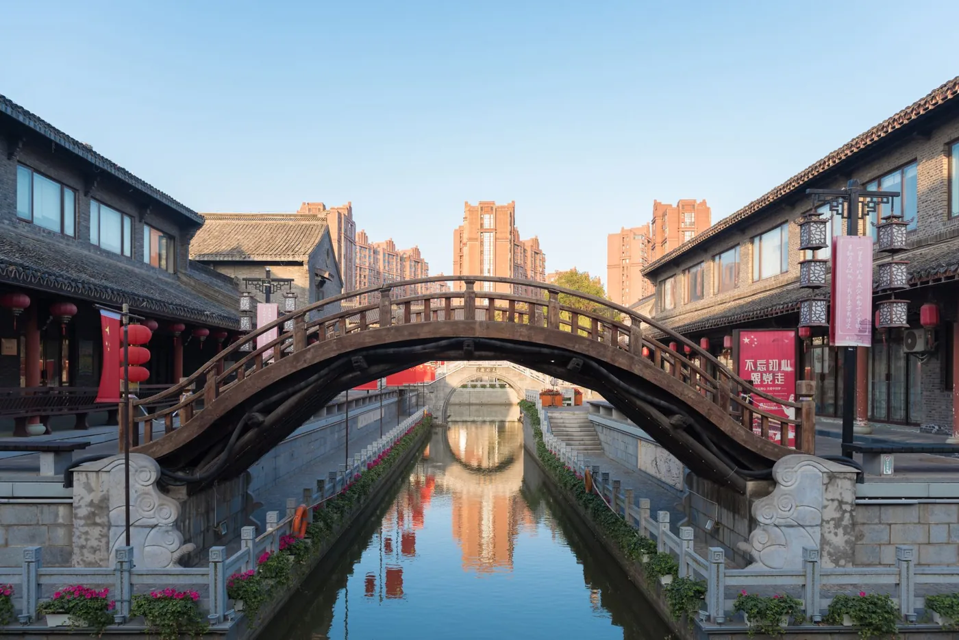 盐镇水街实景图片