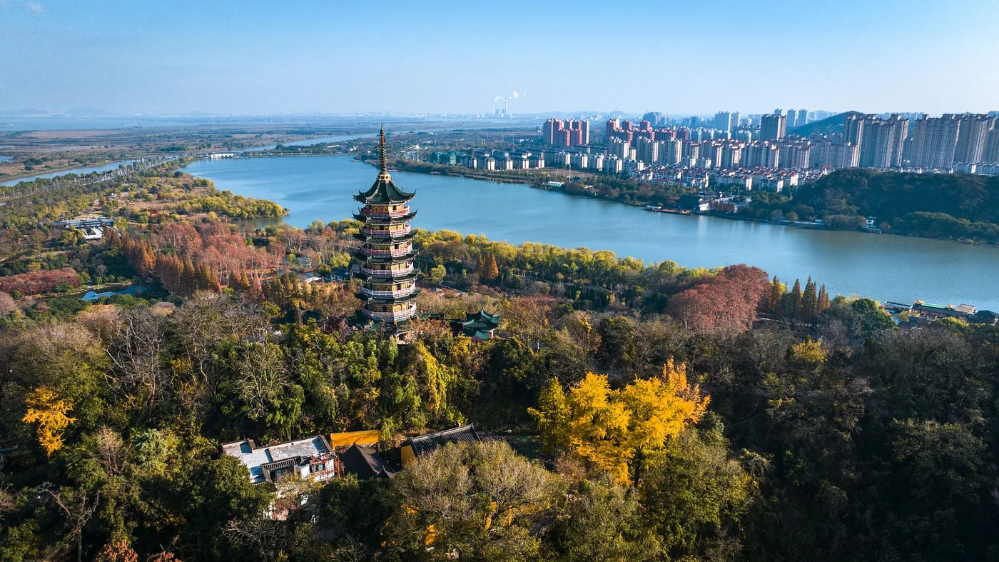 焦山实景图片