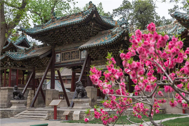 晋祠风景图片
