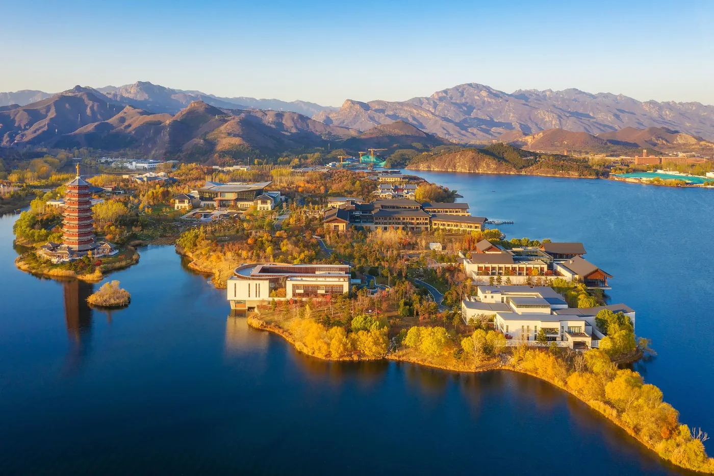 雁栖湖风景图片