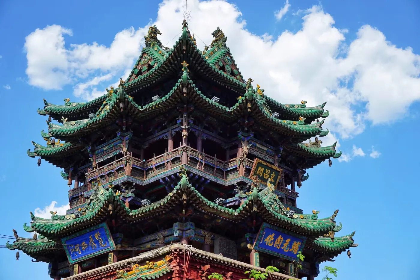 霍州鼓楼风景图片