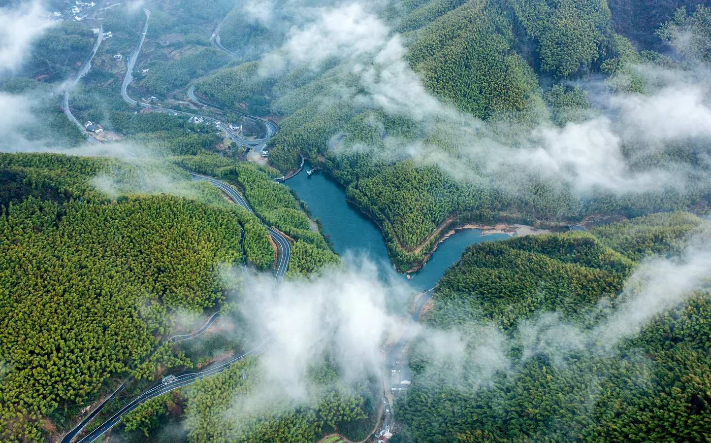 四明山国家森林公园实景图片