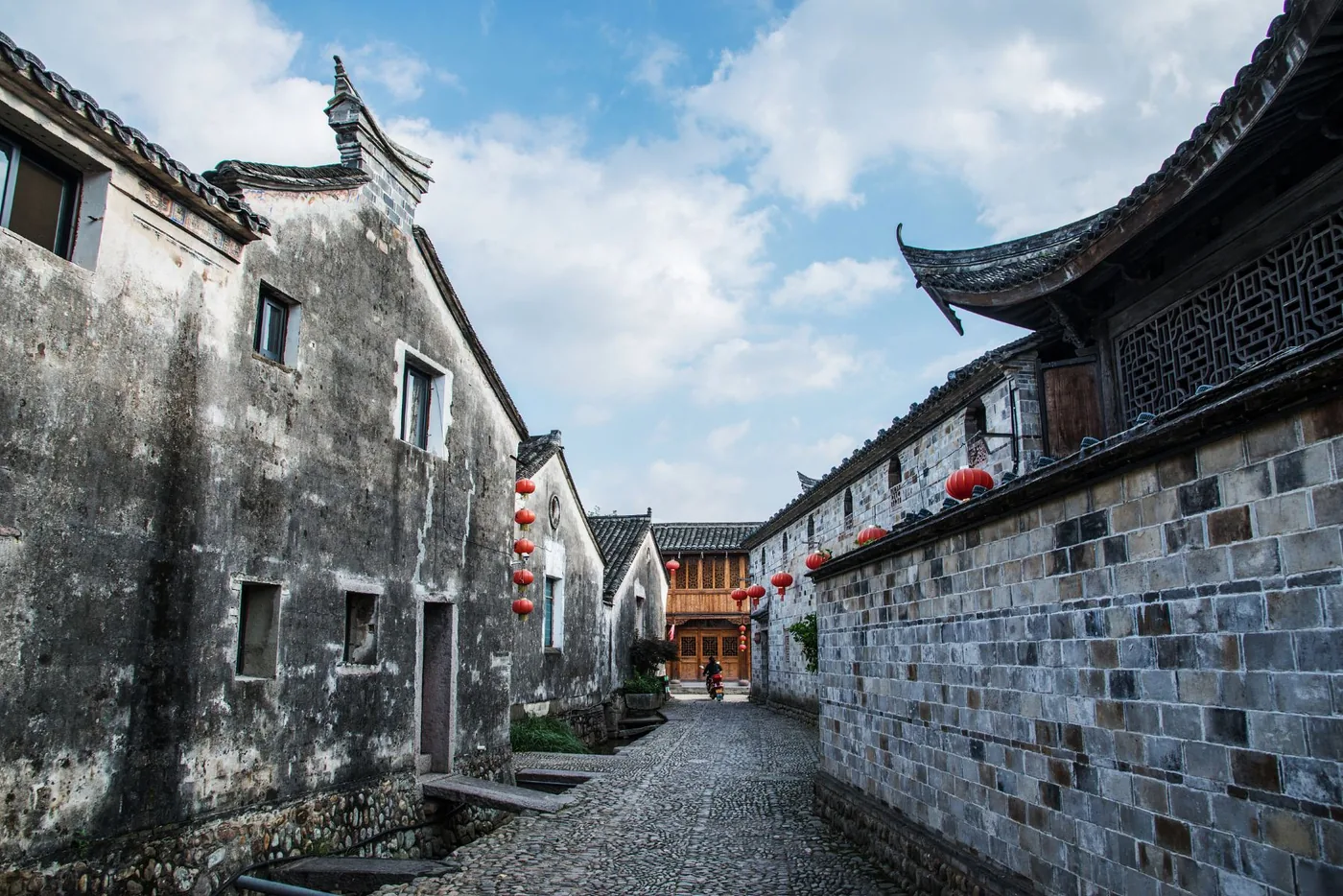 前童古镇实景图片