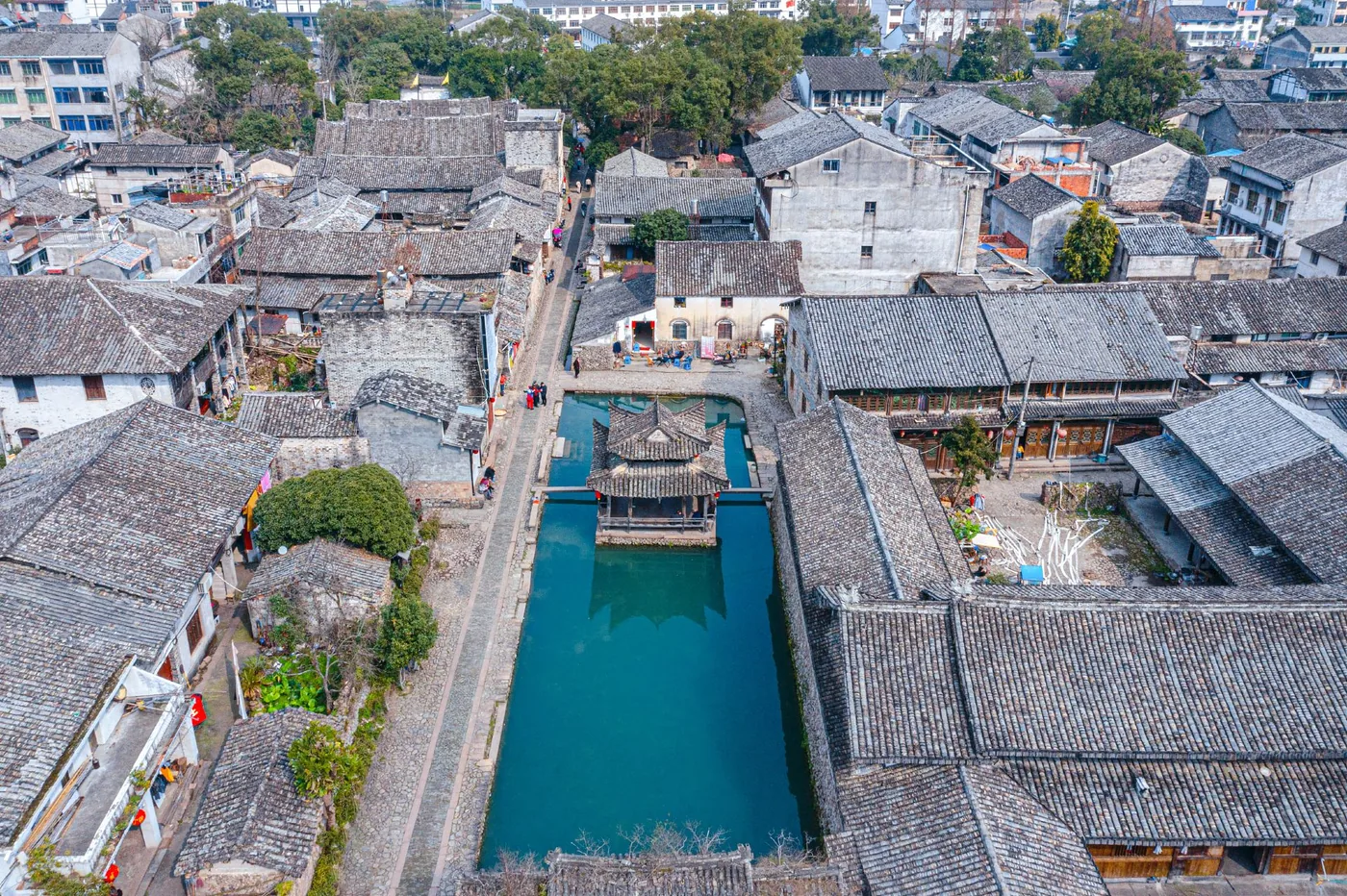 芙蓉古村实景图片