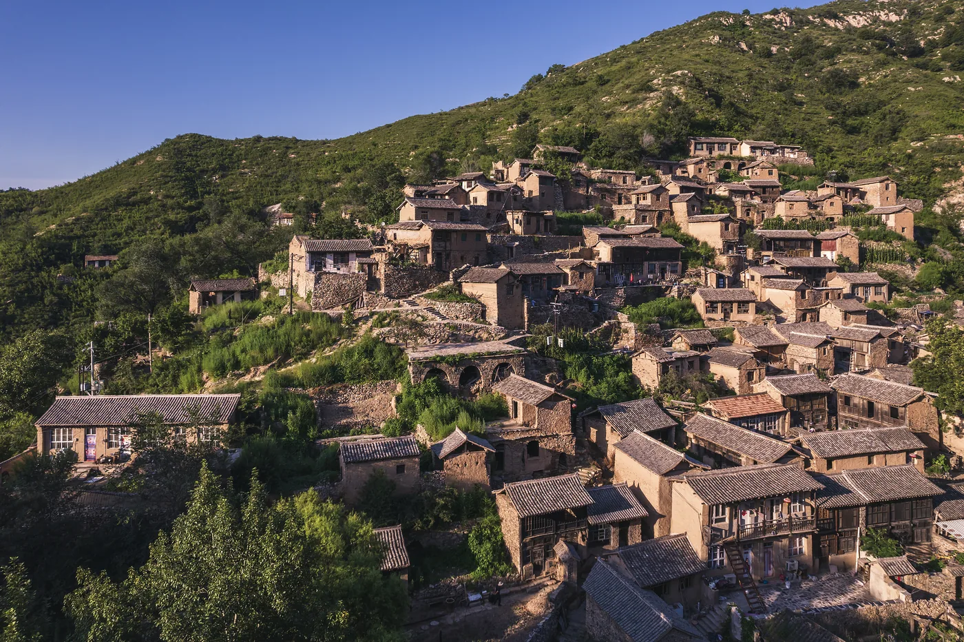 大汖古村实景图片