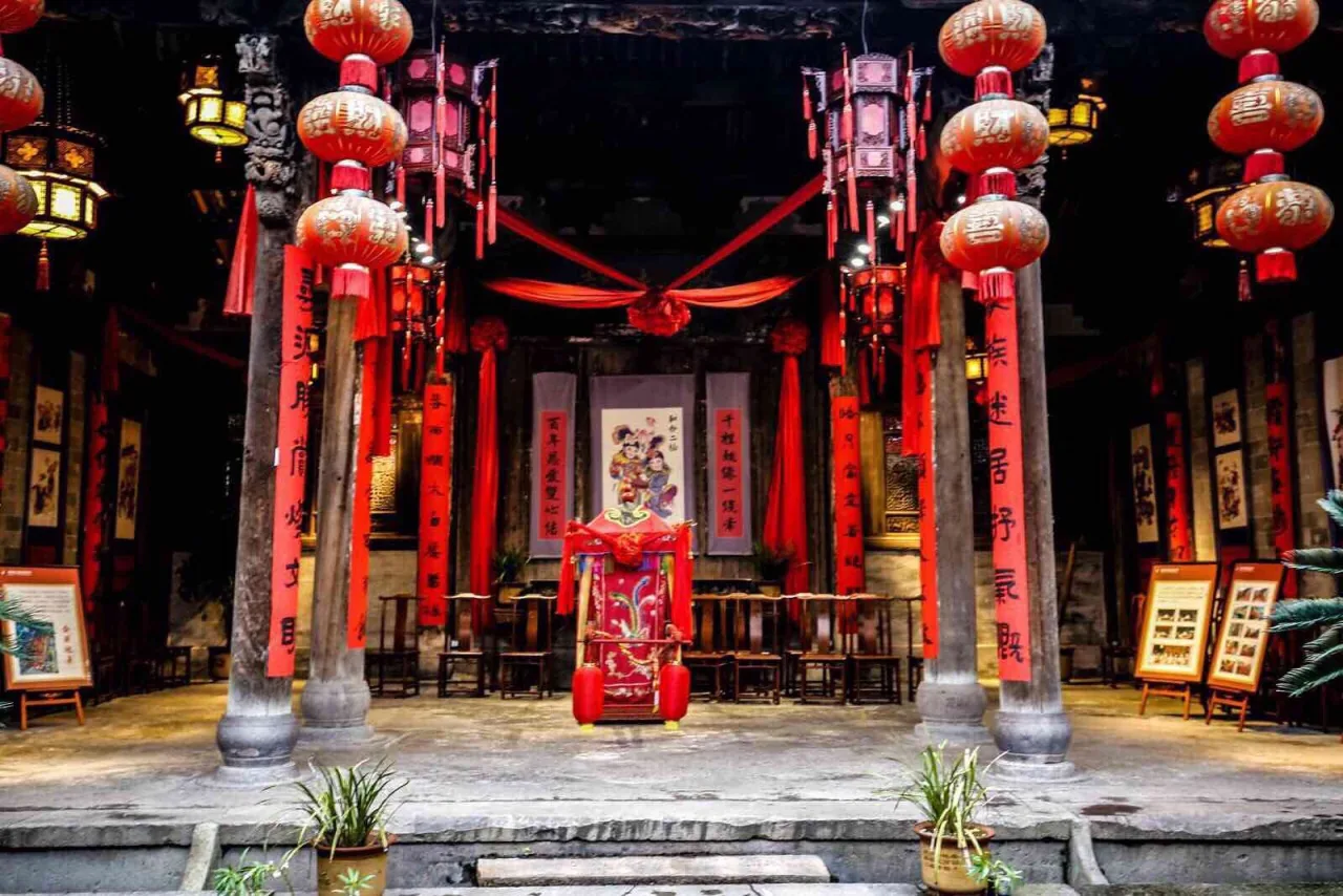 俞源太极星象村实景图片