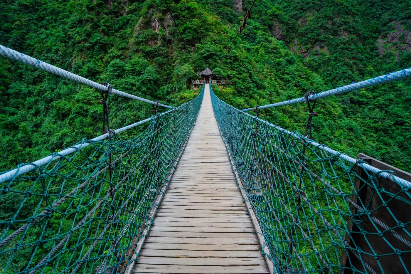 天脊龙门风景图片