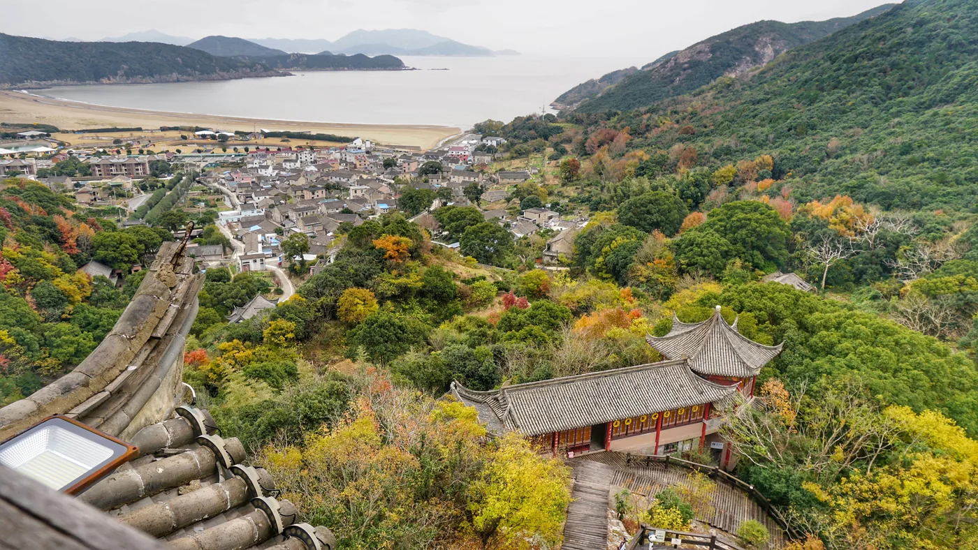 桃花岛实景图片