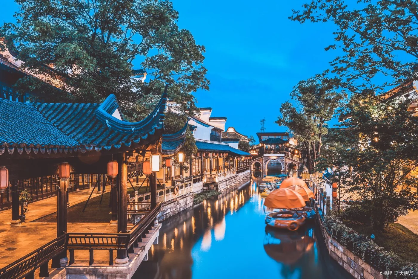 嘉善越里风景图片