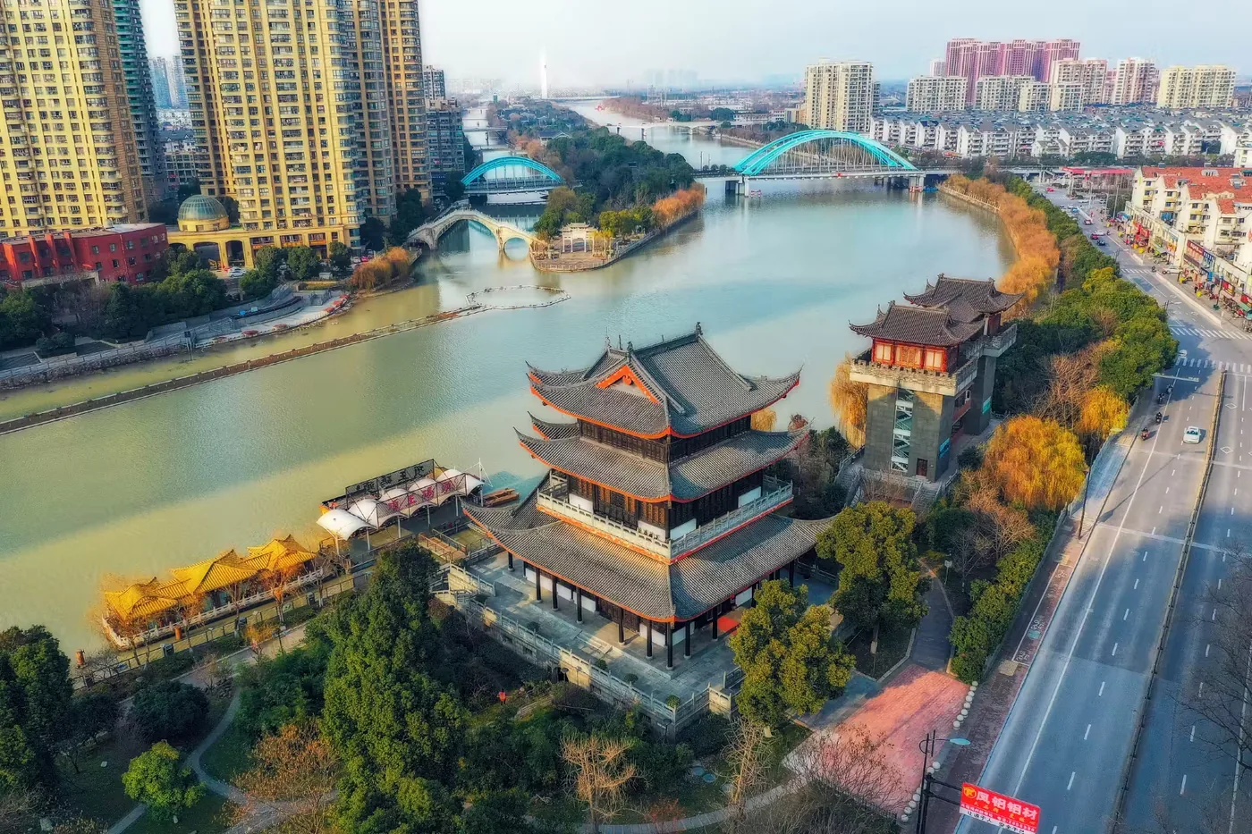 项王公园风景图片