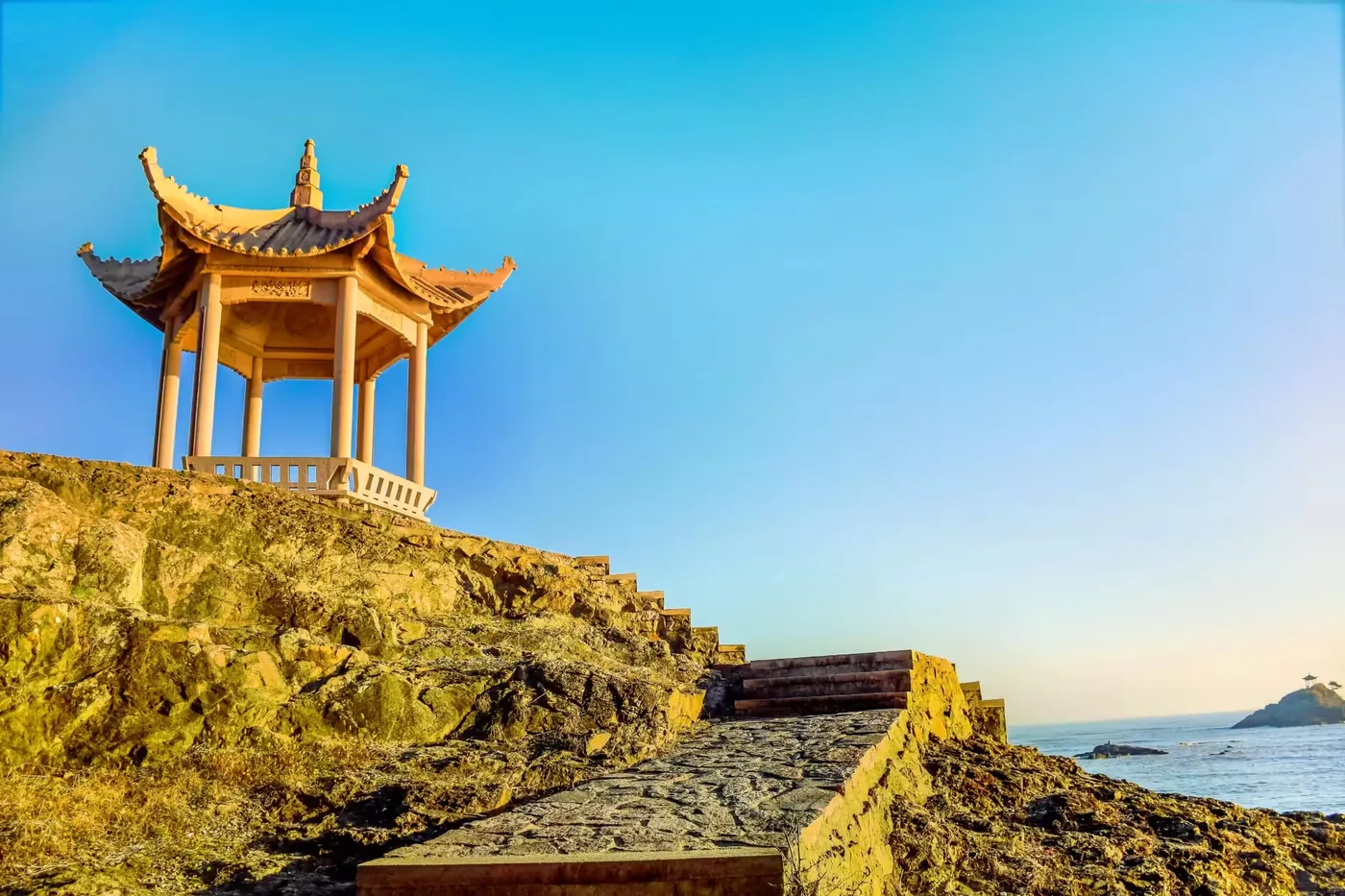 桃渚古城实景图片