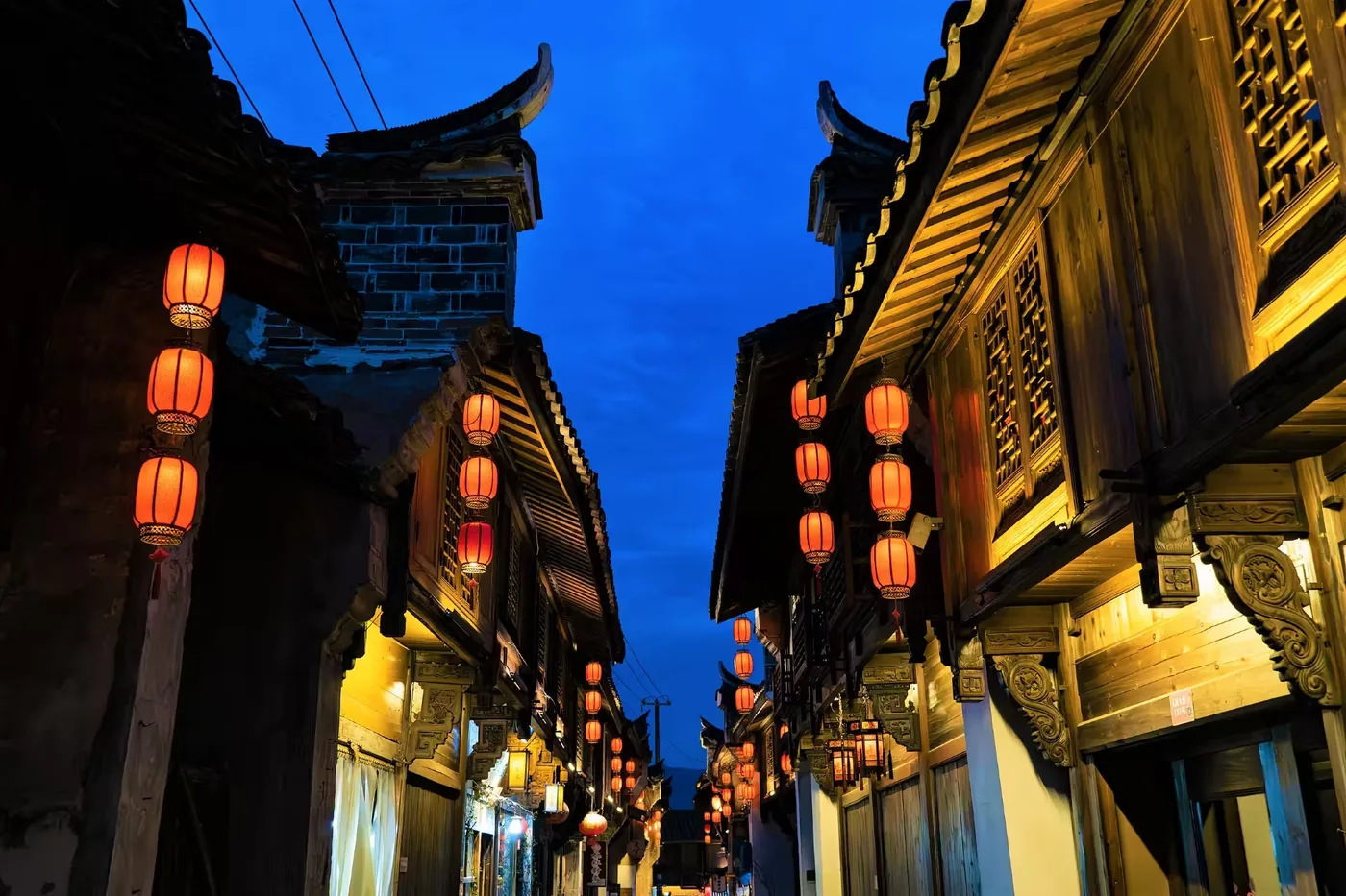 松阳老街实景图片