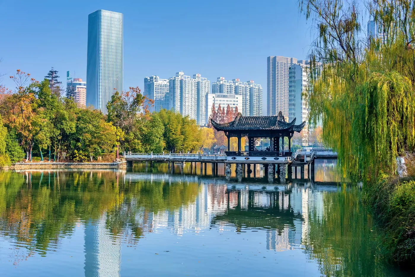包公园实景图片