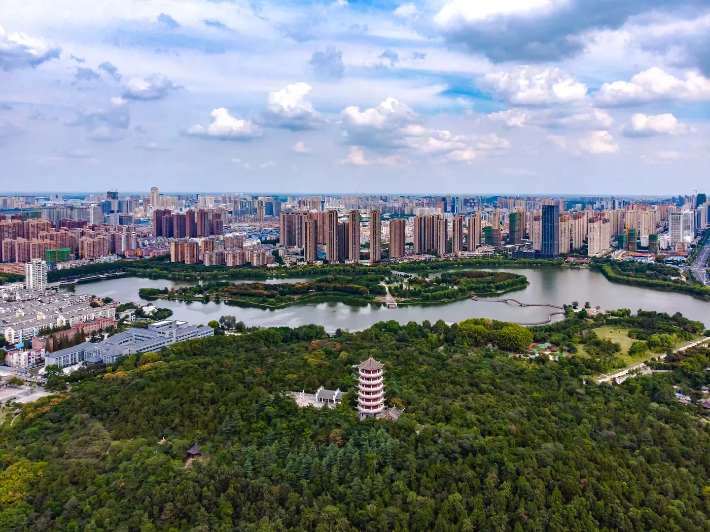 张公山公园实景图片