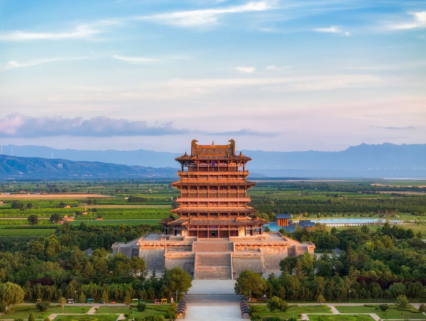 鹳雀楼实景图片