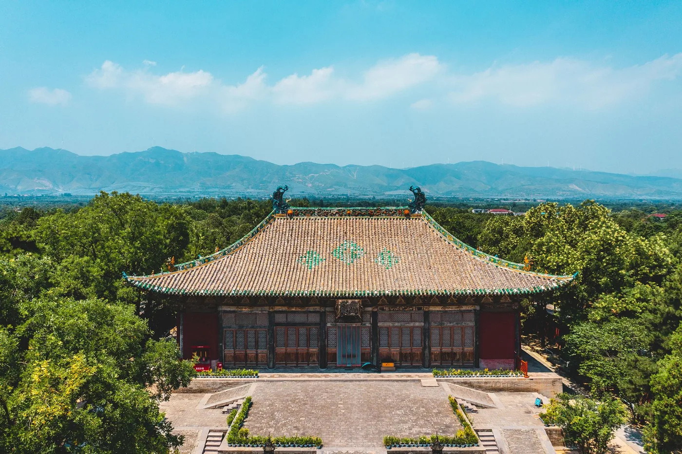 永乐宫实景图片