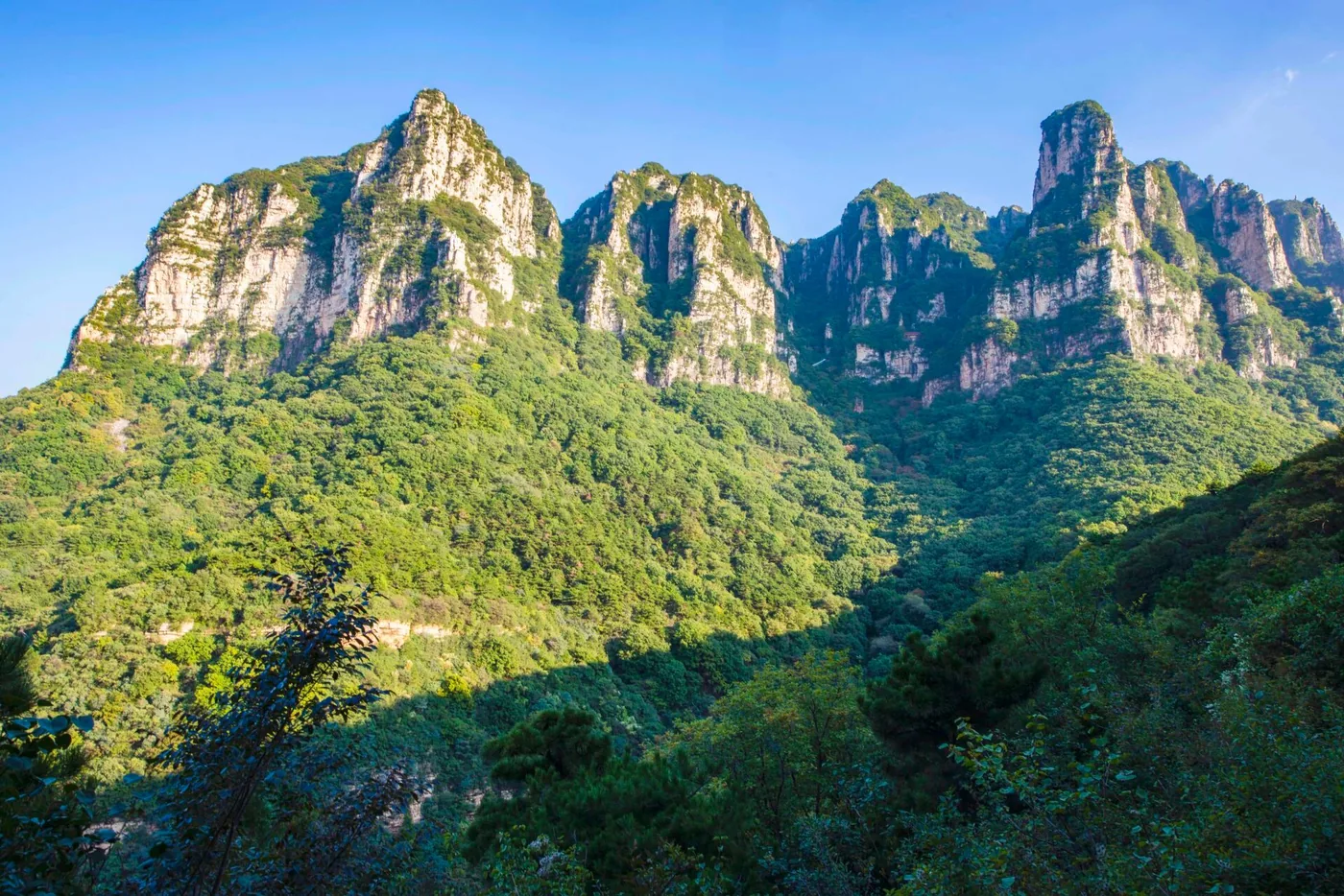 五老峰实景图片