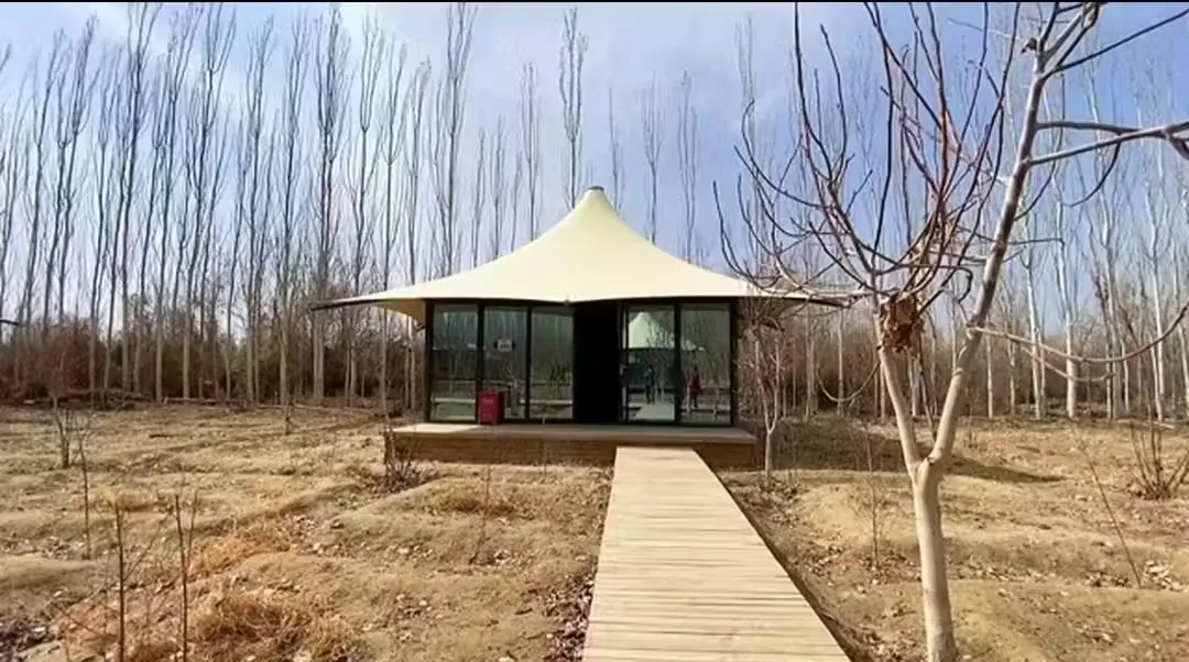 大漠湖杨生态景区风景图片