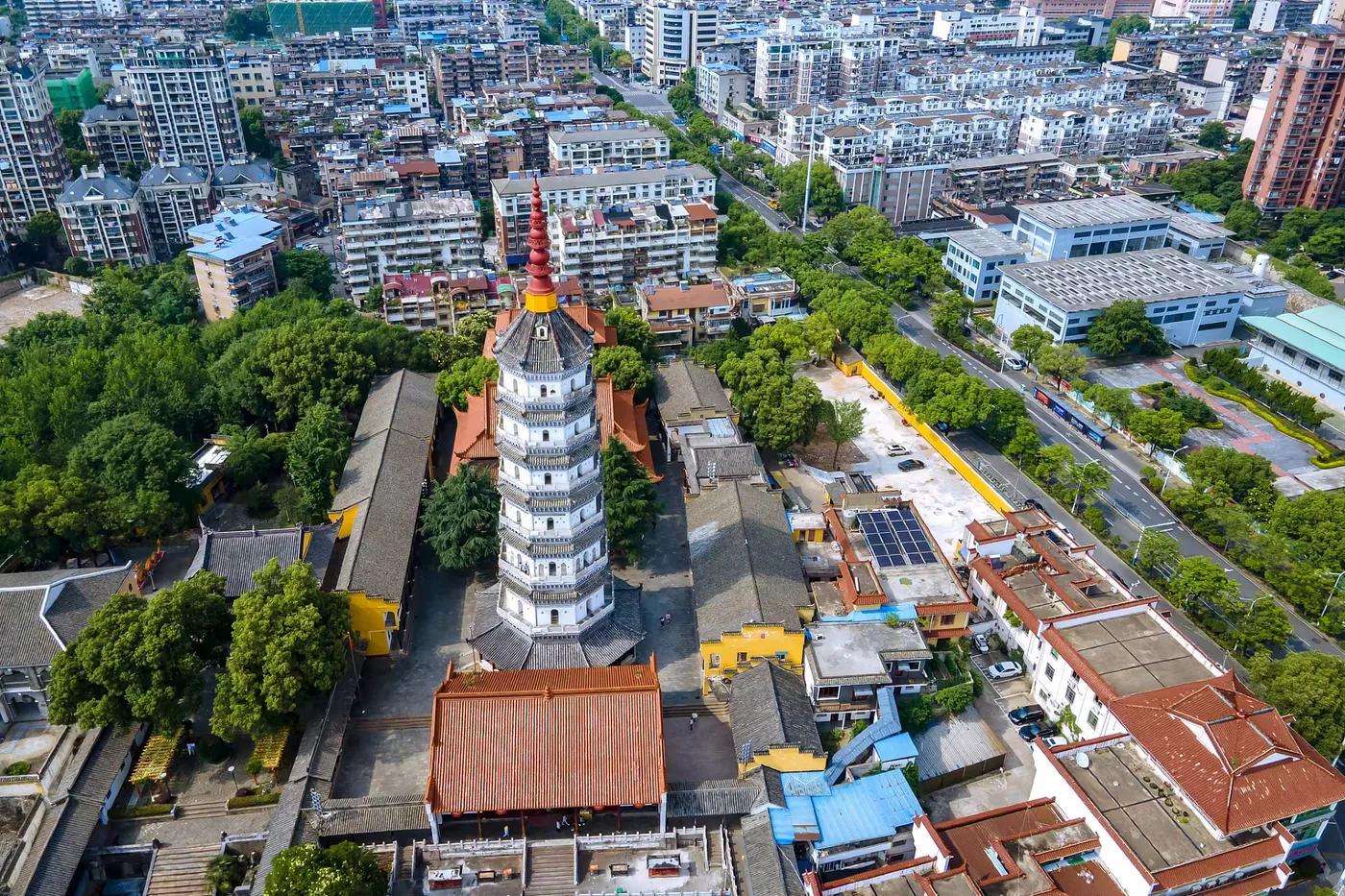 迎江寺实景图片