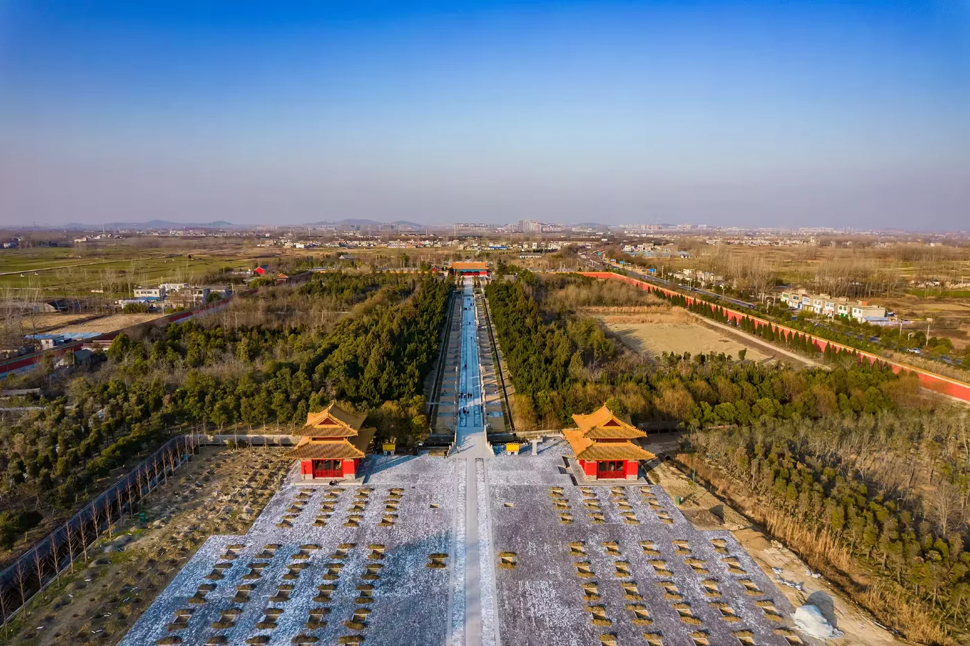 明皇陵实景图片