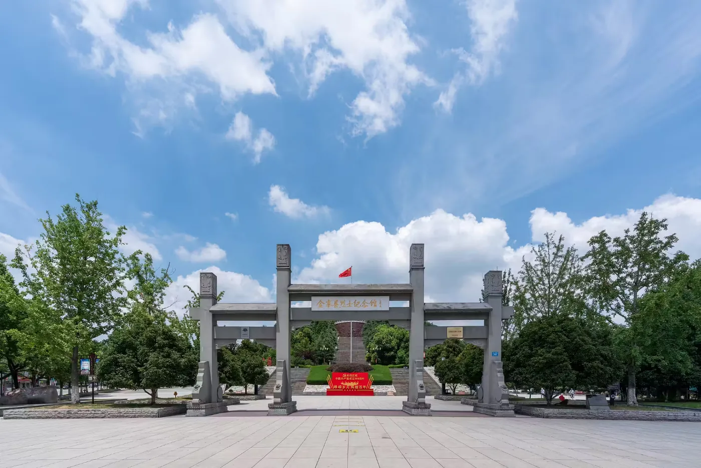 红军广场实景图片