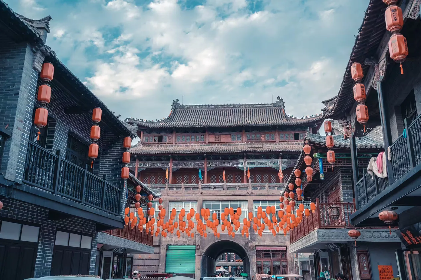 亳州古城实景图片