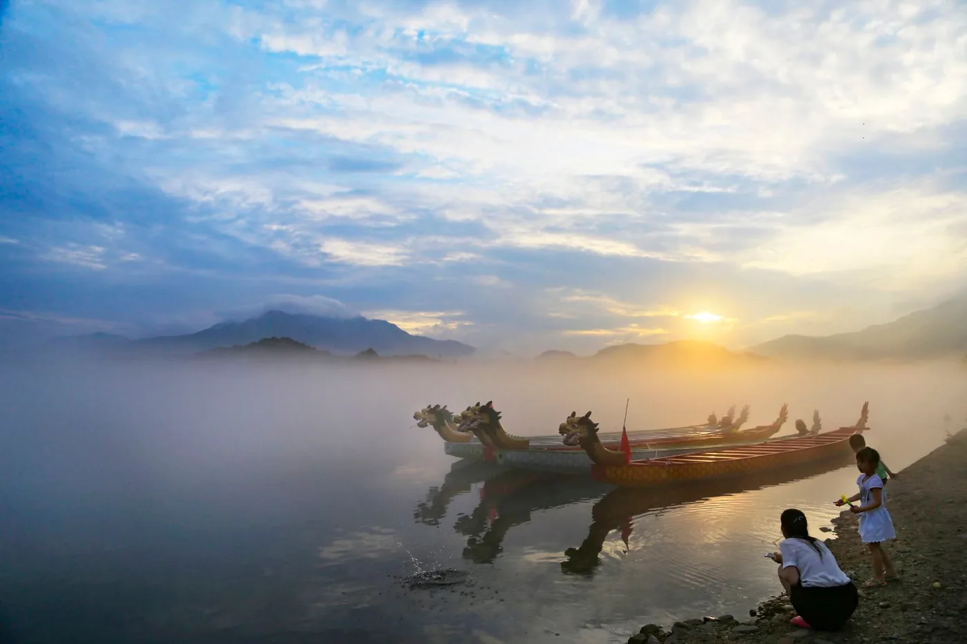桃花潭风景图片