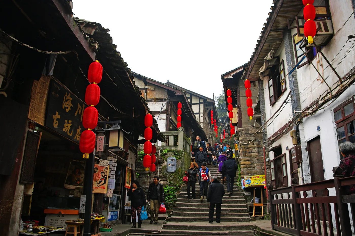 磁器口古镇风景图片