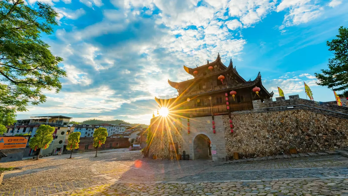 和平古镇实景图片