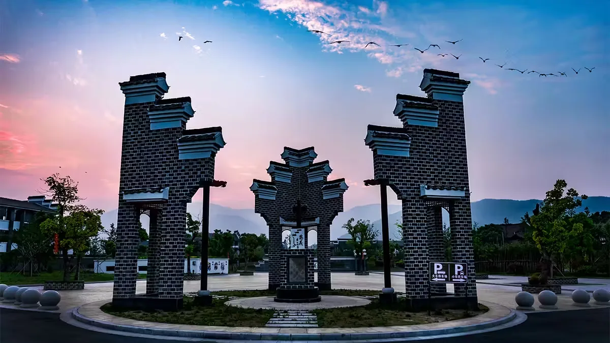 安义古村群实景图片