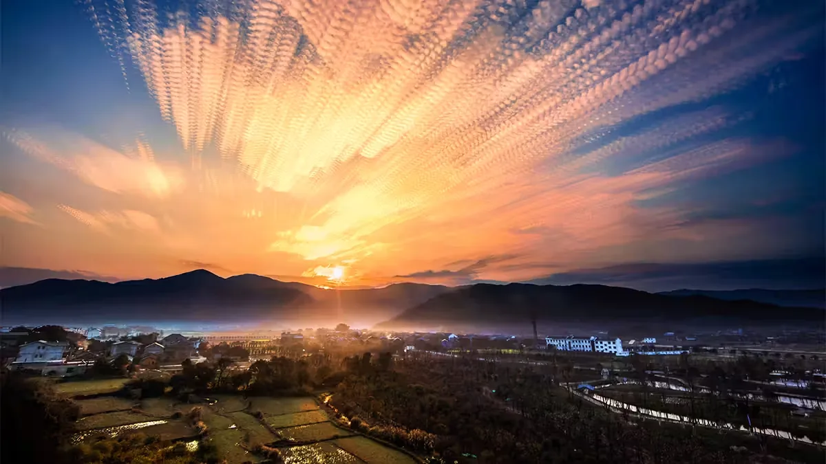 安义古村群风景图片