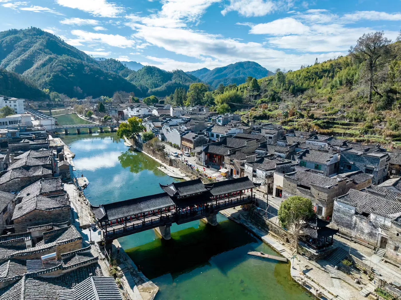 瑶里古镇实景图片