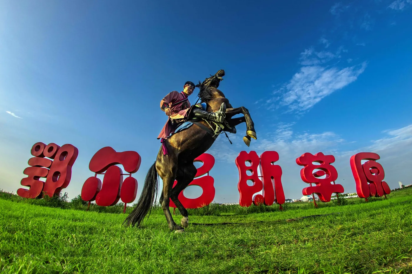 鄂尔多斯草原实景图片